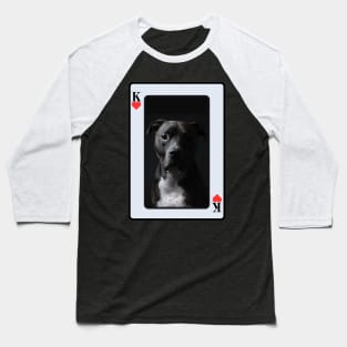 Pit Bull King Of Hearts Baseball T-Shirt